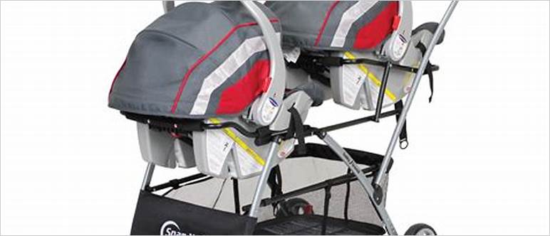 Frame stroller for twins